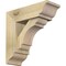 Ekena Millwork Olympic Traditional Rough Sawn Bracket w/ Offset Brace, Douglas Fir, 6"W x 16"D x 16"H BKT0604X16X16OLY01RDF - alternate 1